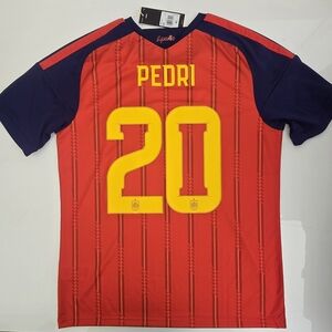 2026/27 Adidas Spain World Cup #20 PEDRI Home Soccer Jersey JN4390